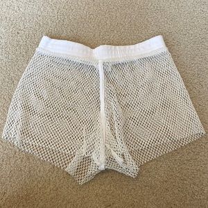 Tribe Kelley netted swim short cover up